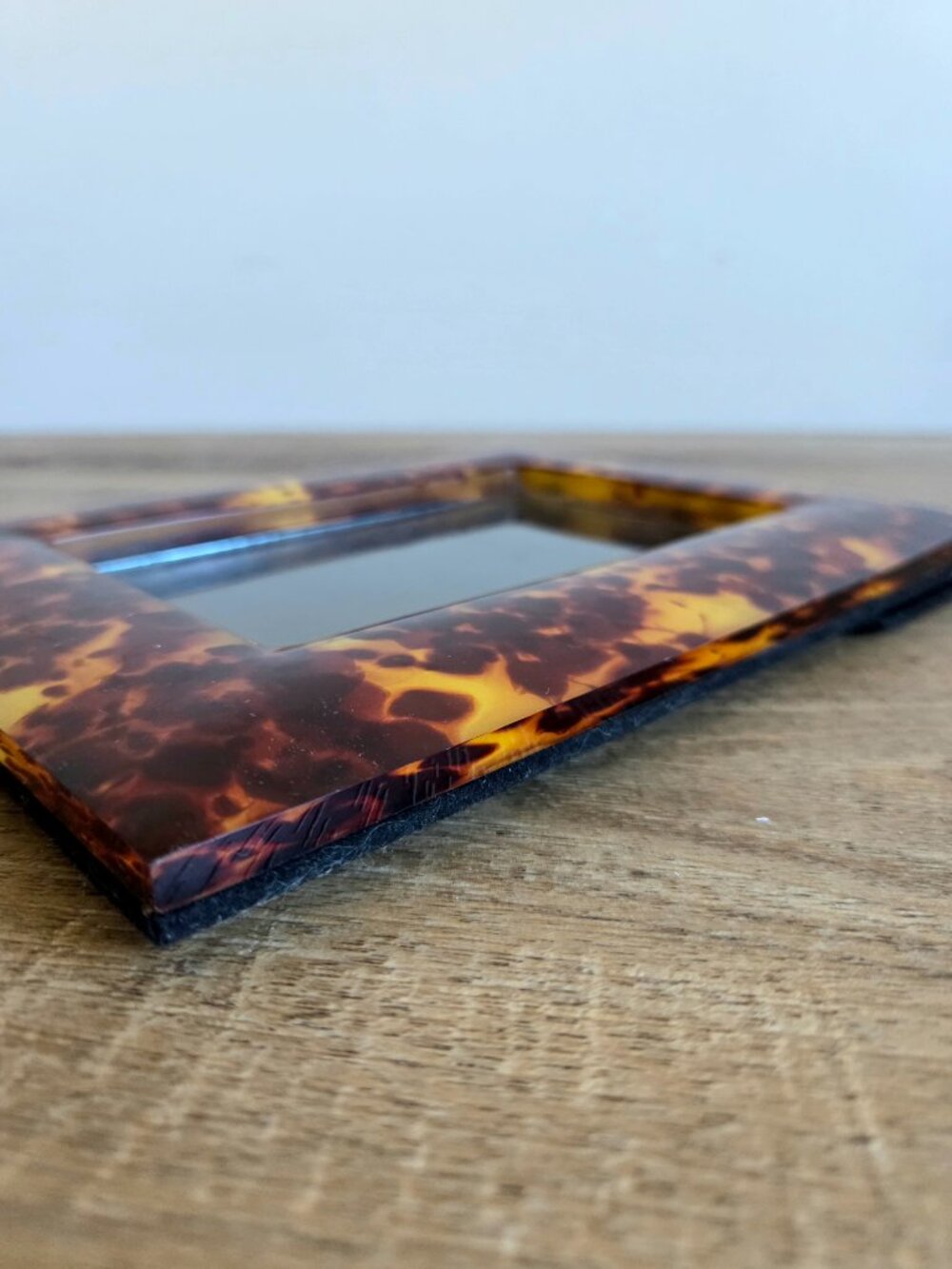 Lucite Tortoise Shell Picture Frame - Picture 7 of 8